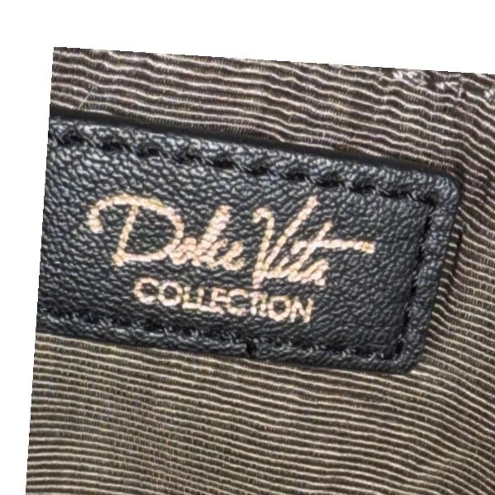 Dolce Vita Collection Black Quilted Puffer Tote Bag Gold Hardware